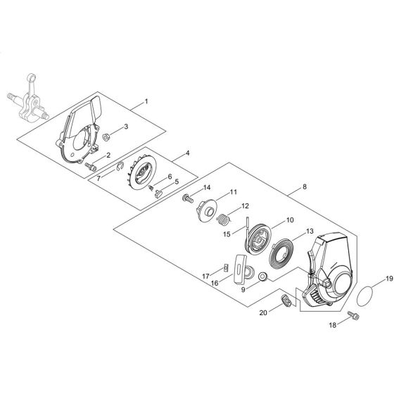 Recoil Starter for Shindaiwa