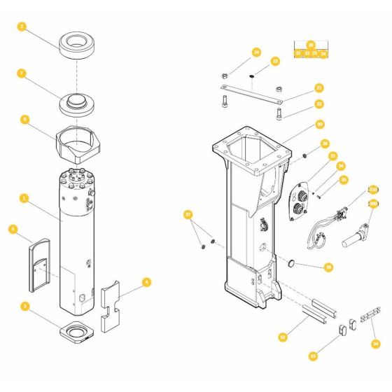 Epiroc EC 136 Breaker Assembly