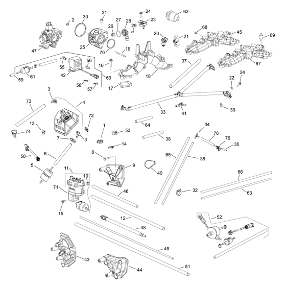 Fuel System for Kohler ECH980 Engines