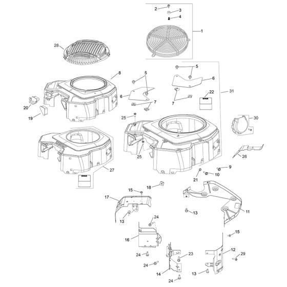 Blower Housing for Kohler ECV650 Engines