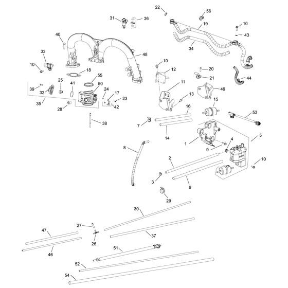 Fuel System for Kohler ECV860 Engines