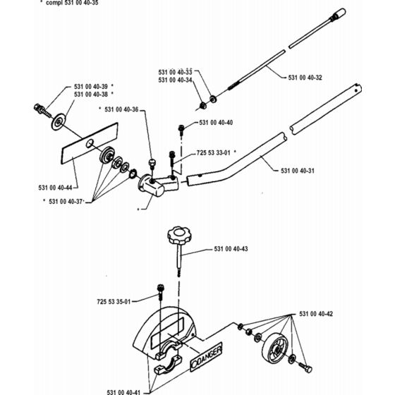 Product Complete Assembly for Husqvarna EDGER Edger