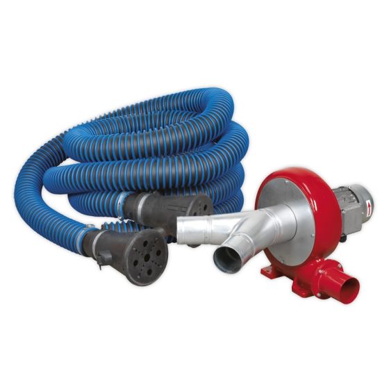 Exhaust Fume Extraction System 230V - 370W - Twin Duct Sealey Part No. EFS102