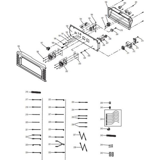 Front Panel Assemblyfor Makita EG2250A Generators