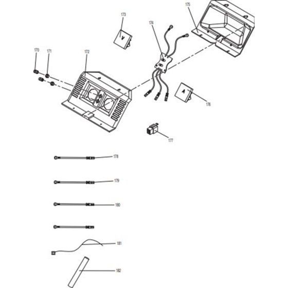 Electronic Components Assemblyfor Makita EG2250A Generators