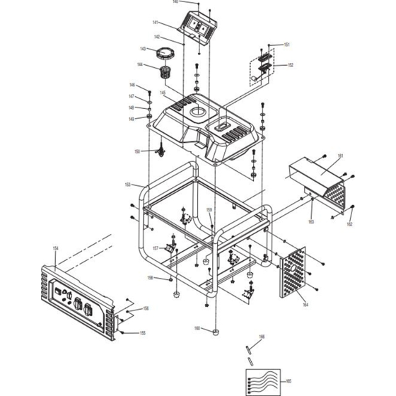 Fuel Tank Assemblyfor Makita EG2850A Generators