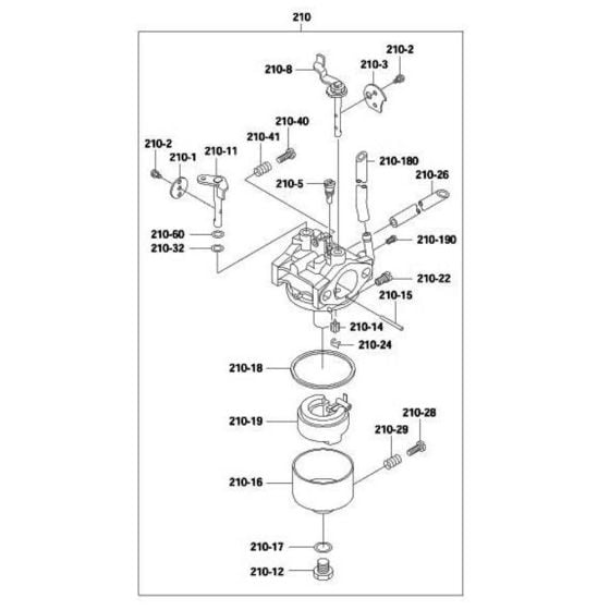 Carburetor Assembly for Robin / Subaru EH09 Engines