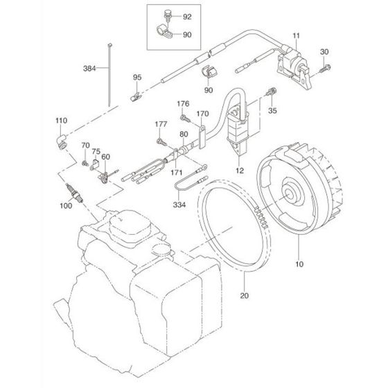 Electric Device Assembly for Robin / Subaru EH12 Engines