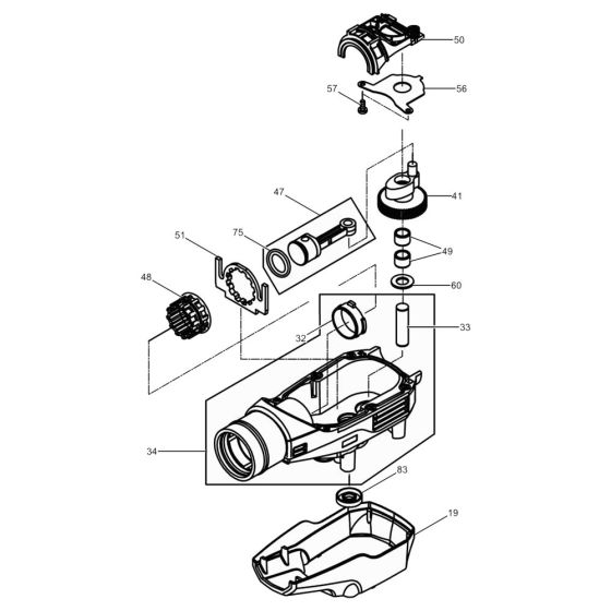 Transmission Assembly for Wacker