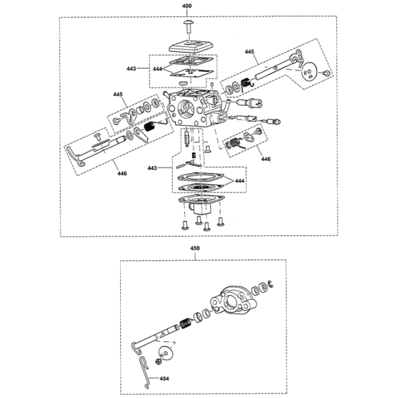 Carburetor Assembly for Makita EK6100 Disc Cutters