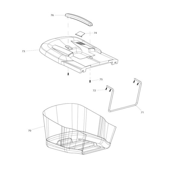 Grass Catcher for Makita ELM3711