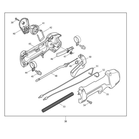 Lever Assembly for Makita EM2650LH