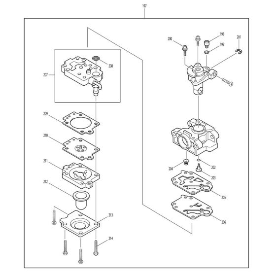 Carburettor Assembly for Makita