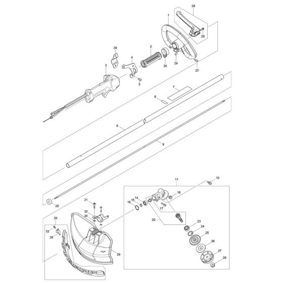 Makita EM2654LH Assembly