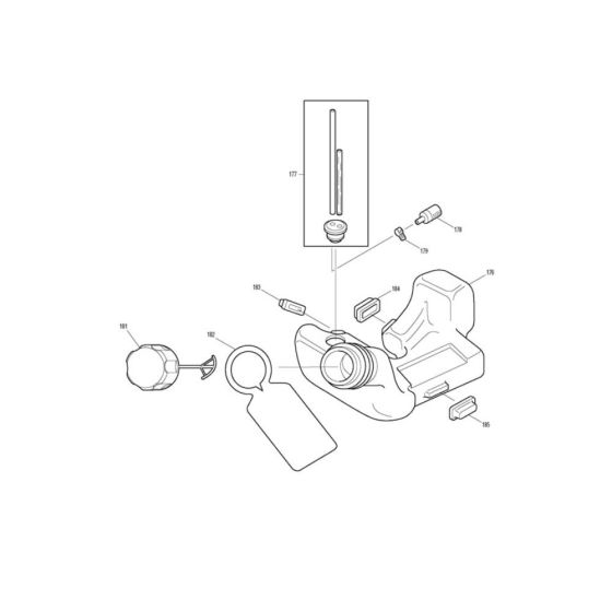Fuel Tank Assembly for Makita