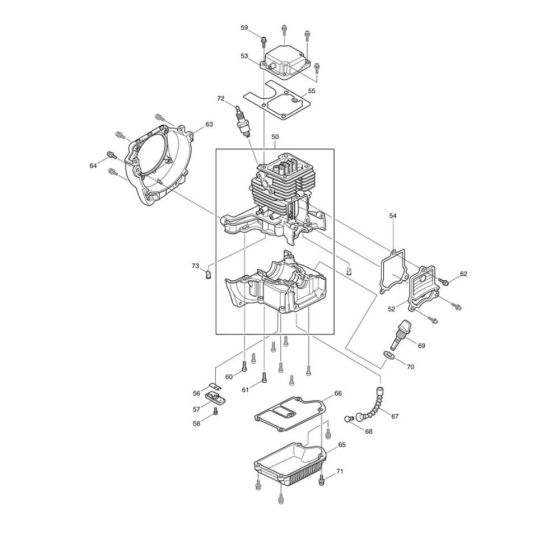 Cylinder, Oil Gauge Assembly