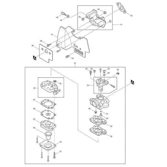 Carburettor Assembly for Makita