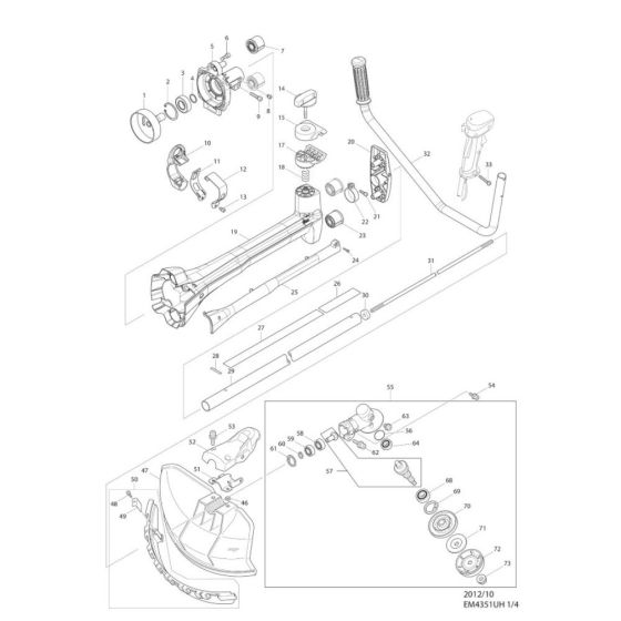 Clutch & Cutter Head for Makita
