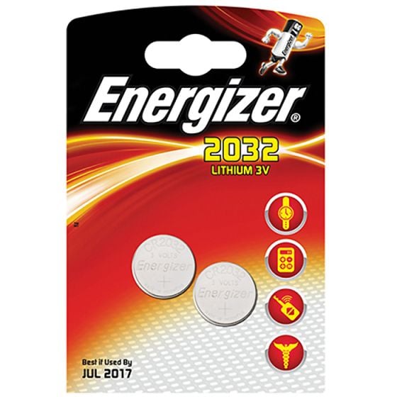 CR2032 Coin Lithium Battery Pack of 2 by Energizer - S5312