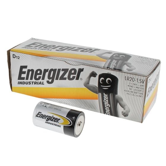 D Cell Industrial Batteries - Pack of 12 - ENGINDD