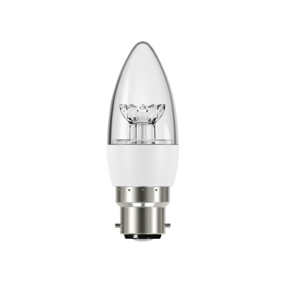 Energizer LED BC (B22) 5.9W 470 lm Candle Clear Dimmable Bulb (Warm White) - OEM No. S8854