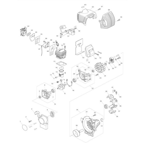 Makita ER2600L Parts