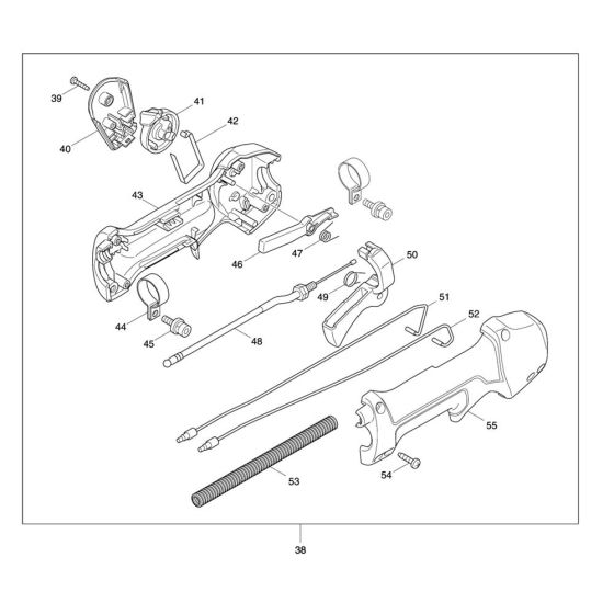 Lever Assembly for Makita ER2650LH
