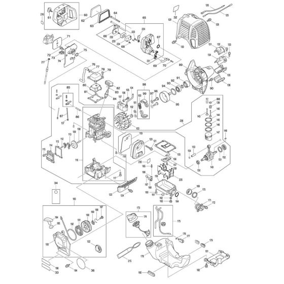 Makita ER2650LH Parts