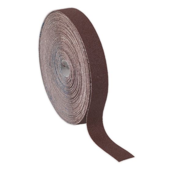 Emery Roll Brown 25mm x 50mtr 80Grit Sealey Part No. ERB255080