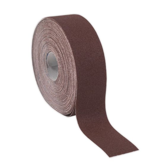 Emery Roll Brown 50mm x 50mtr 80Grit Sealey Part No. ERB505080