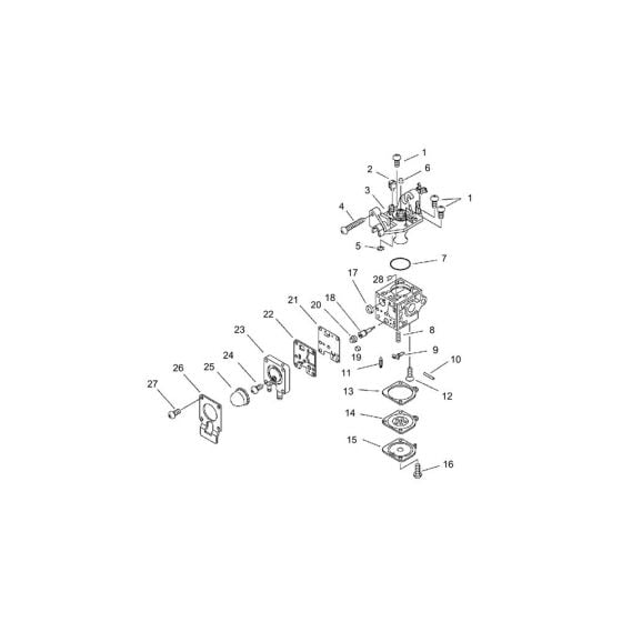 Carburettor for ECHO ES-255ES Handheld Blower