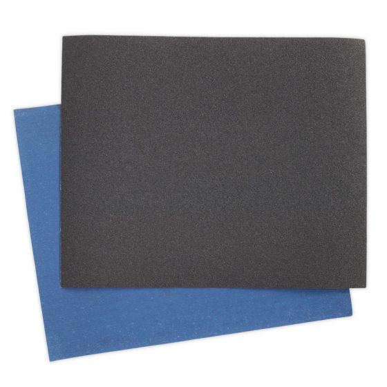 Emery Sheet Blue Twill 230 x 280mm 120Grit Pack of 25 Sealey Part No. ES2328120