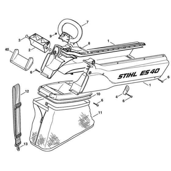 Air Baffle Assembly for Stihl