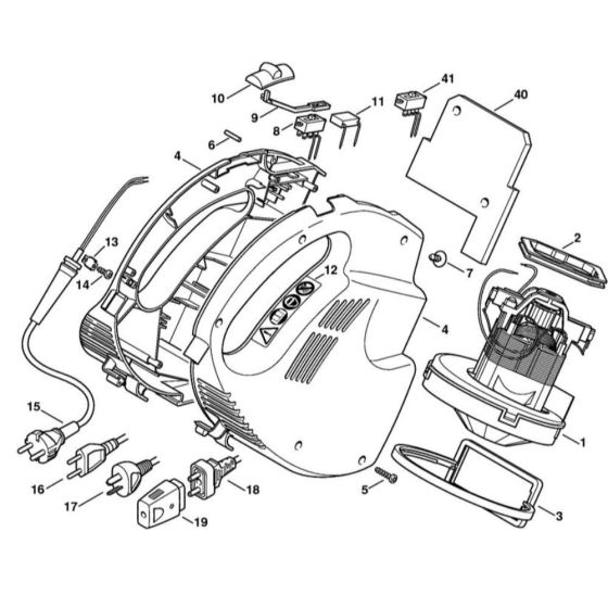 Fan Motor Assembly for Stihl