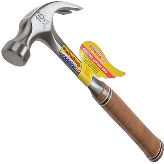 E Leather Grip Curved Claw Hammers