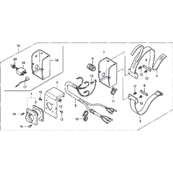 Consort Power Socket Assembly for Honda EU20i Generator