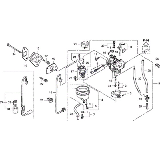 Carburettor Assembly for Honda EU20i Generator