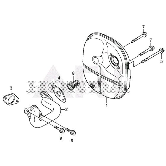 Muffler for Honda EU22i Generator