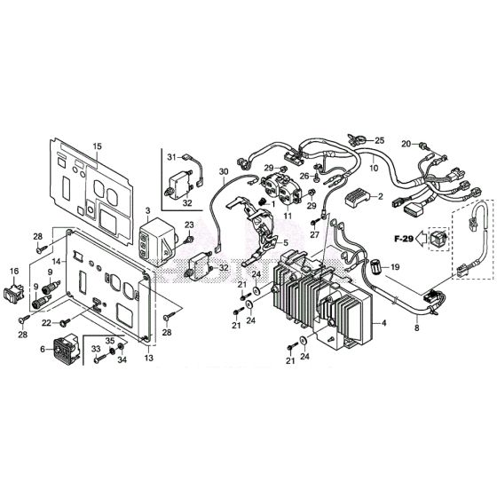 Control Panel for Honda EU22i Generator