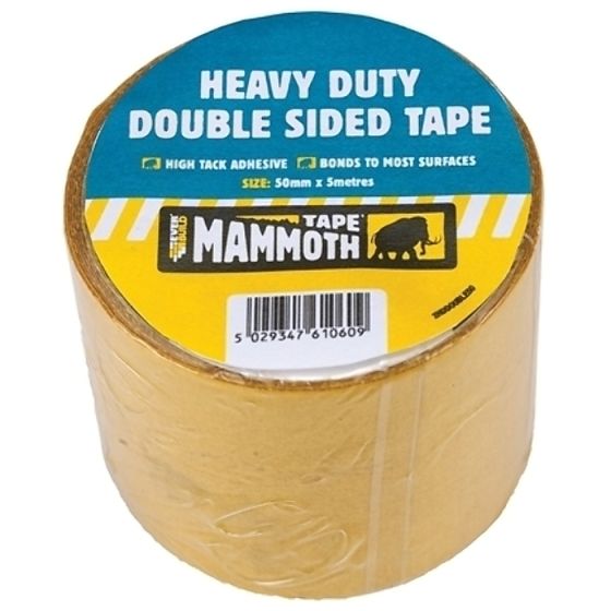 Heavy-Duty Double Sided Tape 50mm x 5m by Everbuild - 2HDDOUBLE50