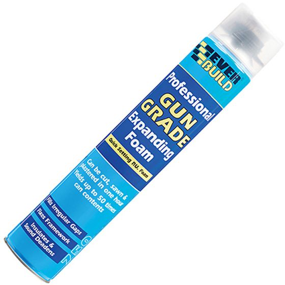 Gun Grade Expanding Foam 750ml by Everbuild - EVGF7