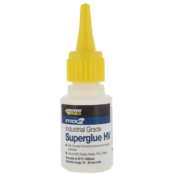 Industrial Superglue HV 20g High Viscosity Adhesive - Everbuild