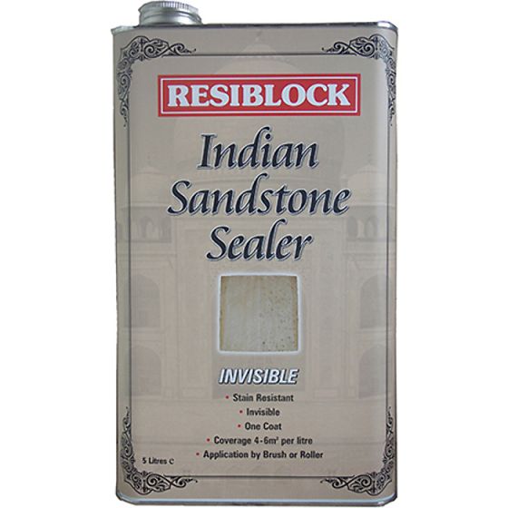 Resiblock Indian Sandstone Sealer Invisible 5 Litre by Everbuild - RBINDINV5