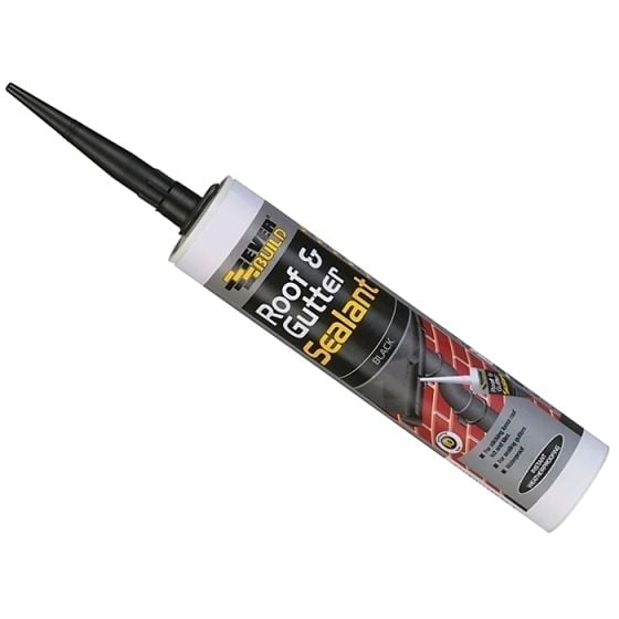 Roof & Gutter Sealant Black 310ml by Everbuild - ROOF