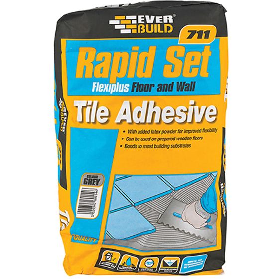 Rapid Set Flexiplus Tile Adhesive 711