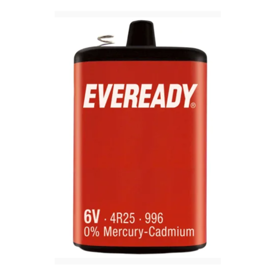 Pj996 6v Lantern Battery - Genuine Eveready Product - Part No. EVES4682