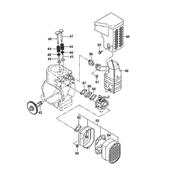 Muffler, Exhaust Assembly