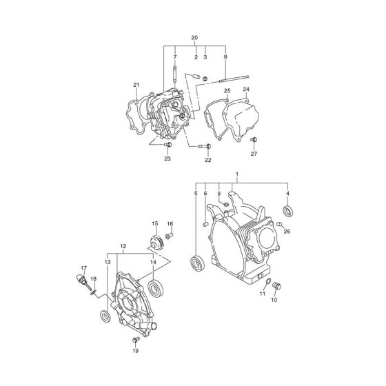 Crankcase, Cylinder Assembly