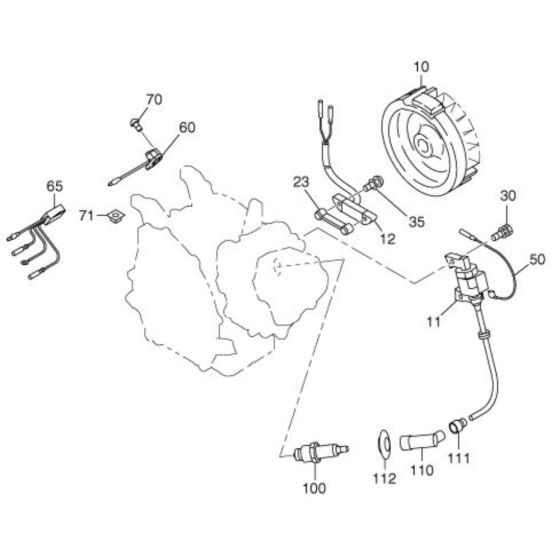 Electric Device Assembly for Robin / Subaru EX13 Engines