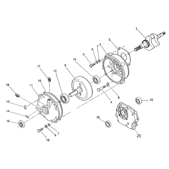 6:1 Reduction for Robin / Subaru EY20 Engines